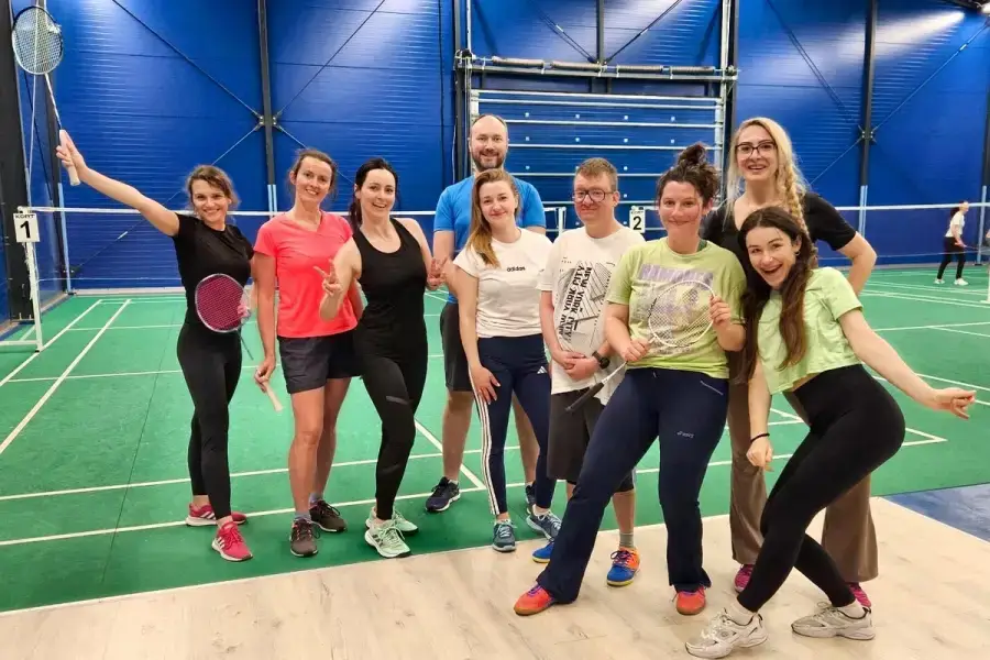 Chillowe badmintonl🫶🏻ve🏸 — Badminton, Tenis Point, ul. Skłodowskiej-Curie 33 Bydgoszcz, GPS: 53.12668748511218, 18.05325890294206