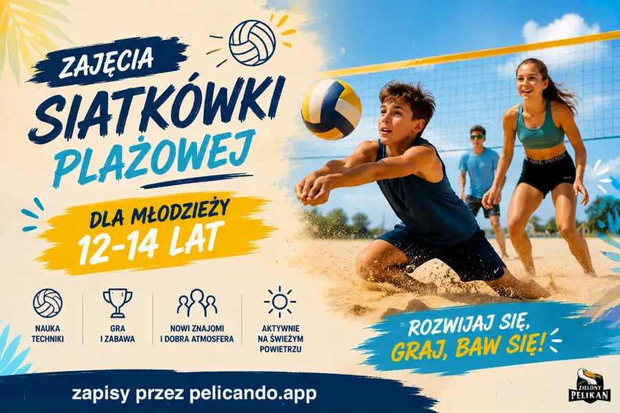 Siatkówka plażowa dla 12-14-latków — Siatkówka Plażowa, Kompleks Sportowy UKW - ul. Sportowa 2, Bydgoszcz